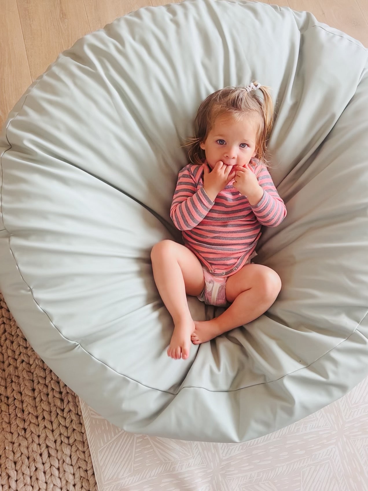 Grom pad, beanbag, large beanbag, kids beanbag, vegan leather beanbag, crash pad, children's beanbag, bean bag chair, lounger