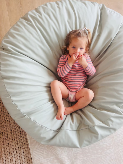 Grom pad, beanbag, large beanbag, kids beanbag, vegan leather beanbag, crash pad, children's beanbag, bean bag chair, lounger