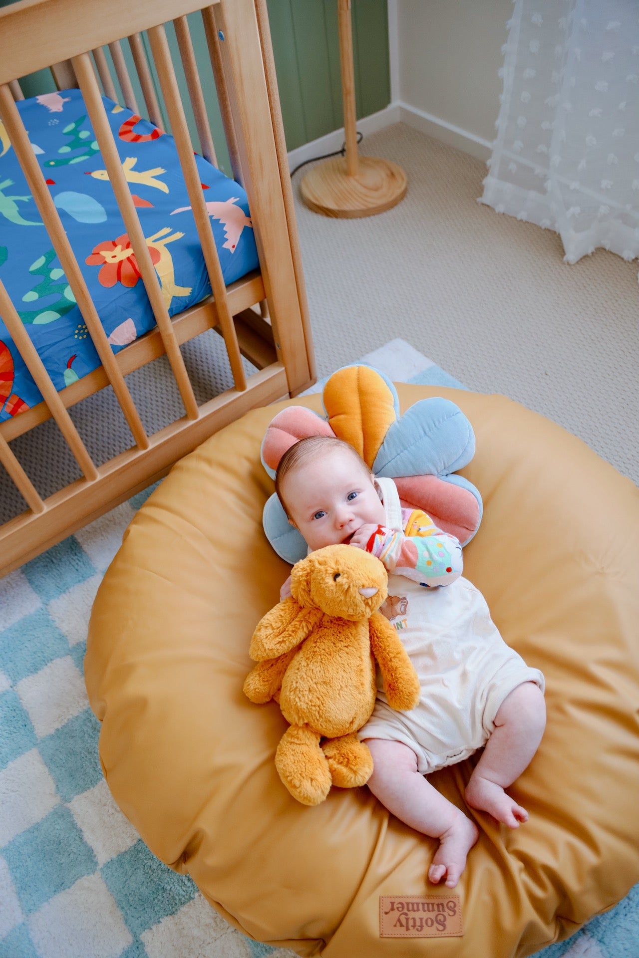 baby on beanbag 