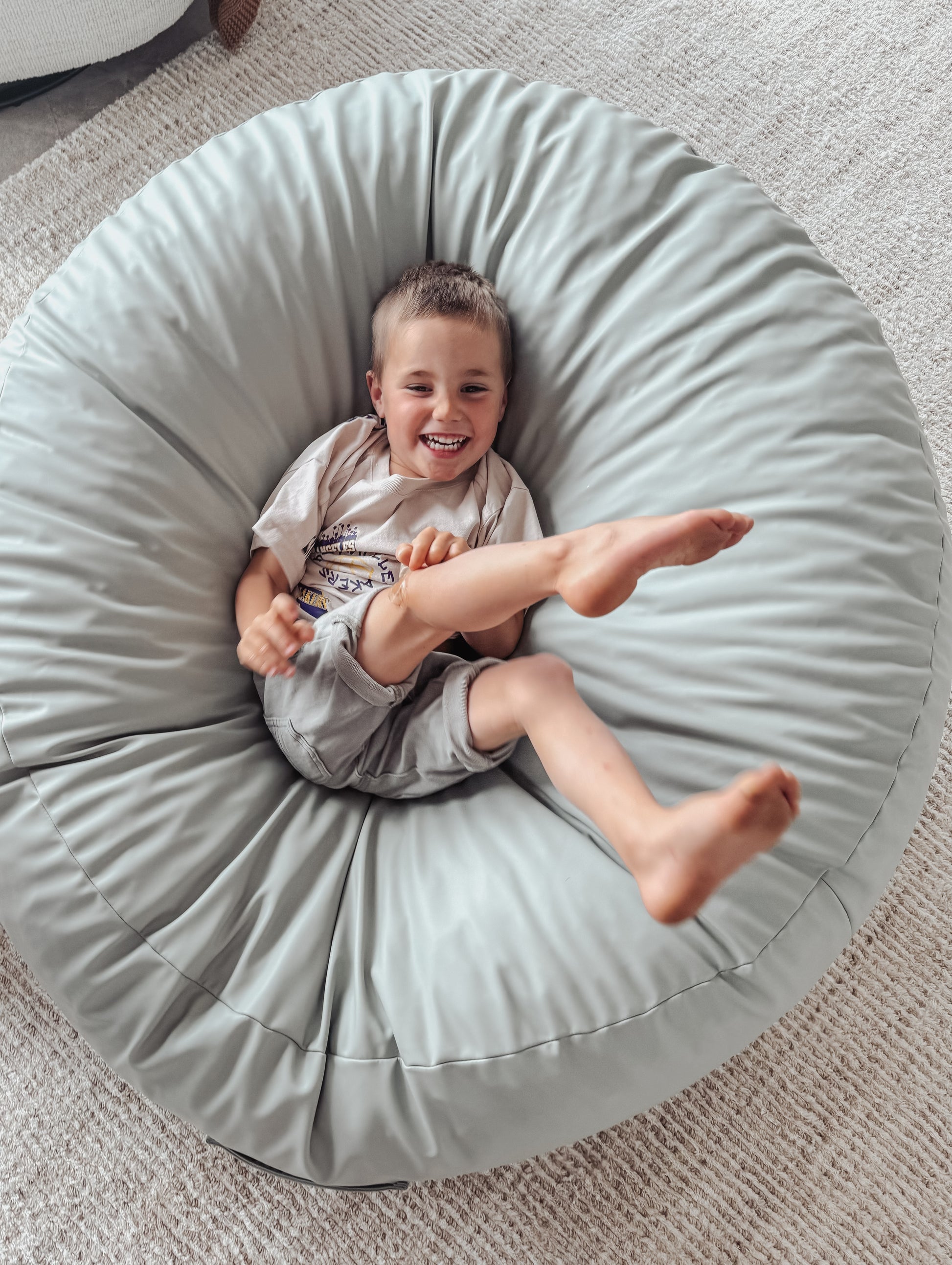 Grom pad, beanbag, large beanbag, kids beanbag, vegan leather beanbag, crash pad, children's beanbag, bean bag chair, lounger